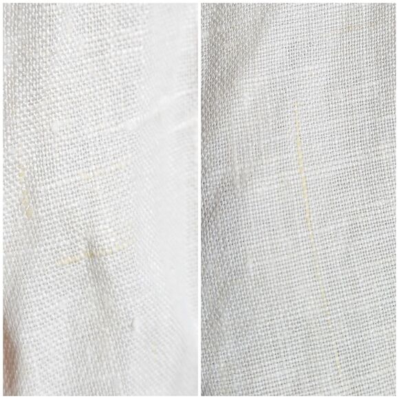 Vintage Off White Linen High Waisted Maxi Skirt by Geoffrey Beene Button Down XS - Picture 8 of 10